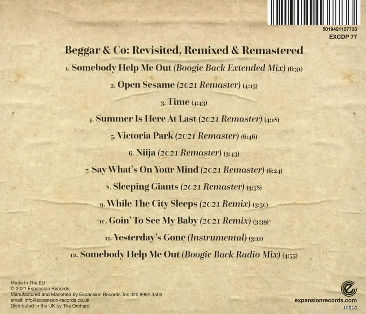 Beggar & Co - Beggar & Co [Audio CD]