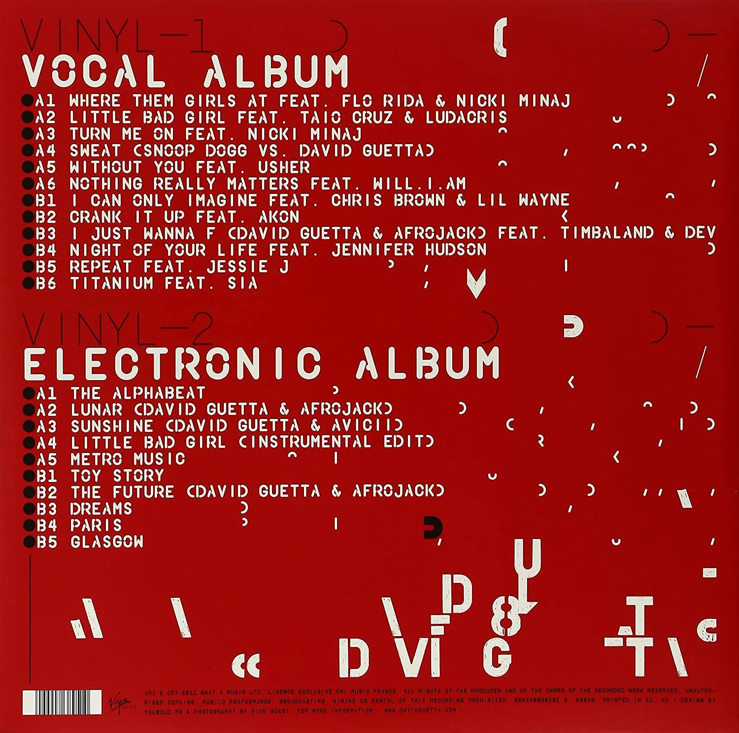 David Guetta - Nothing But The Beat [VINYL]