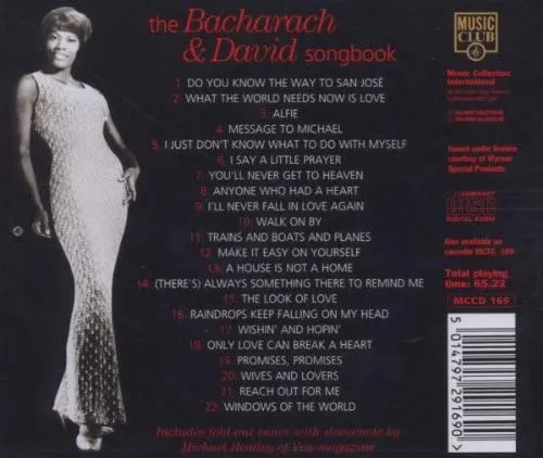 Dionne Warwick Sings the Bacharach & David Songbook [Audio CD]