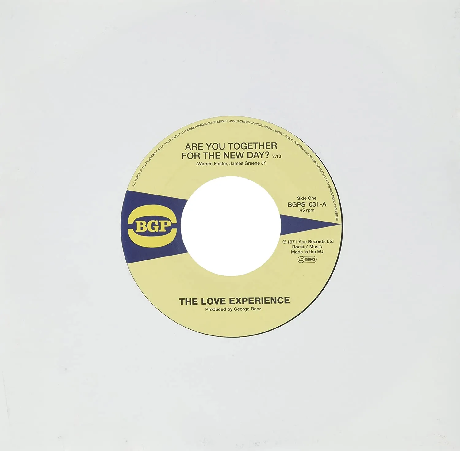 Love Experience - Are You Together for the New Day [7" [Vinyl]