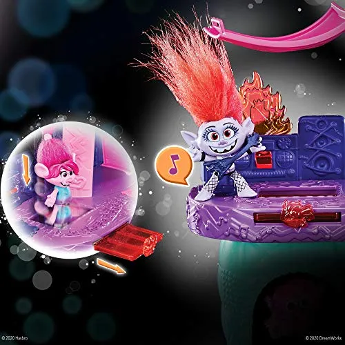 Trolls World Tour Blooming Pod Stage Musical Toy - Interactive Playset with Poppy Figure for Kids 4  (E7721)
