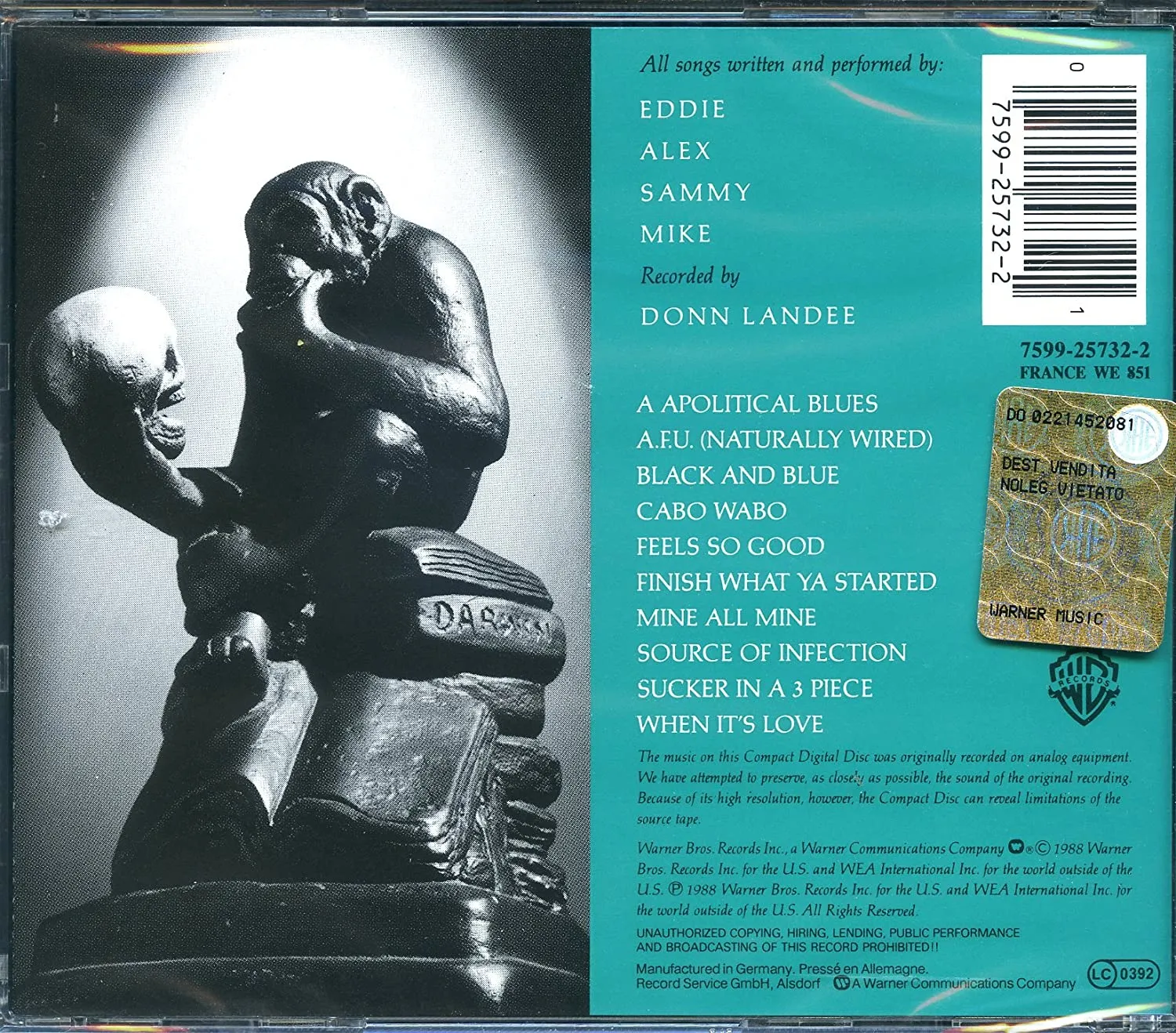 Van Halen - Ou812 CD (075992573221)